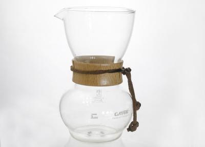 China Pour Over Coffee Maker Antique Glass Coffee Pots With 500ml Capacity , LOGO Custom for sale