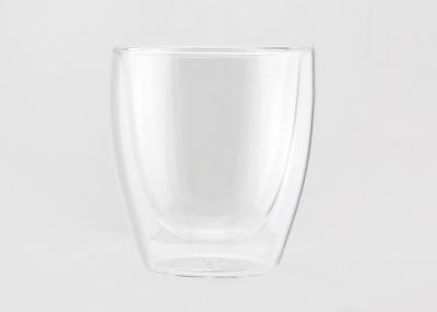 China Transparent Double Wall Coffee Cups , Double Insulated Glass Mugs Eco Friendly for sale