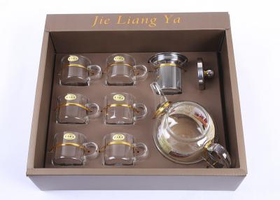 China Professionelles loses Tee-Geschenk stellt Borosilicat-Glas-Tee Infuser-Teekanne 500ML Kattle ein zu verkaufen