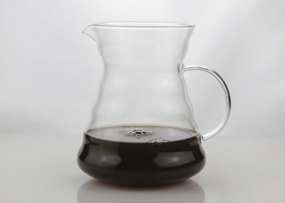 China Fachmann gießen über Tropfenfänger-Kaffeemaschine-Glaskaffee-Topf-Seidendruck-Logo zu verkaufen