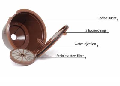 Cina Filtro del caffè dell'acciaio inossidabile del commestibile, filtro riutilizzabile della tazza di K facile pulito in vendita