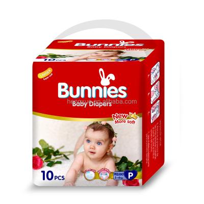 China Printed RABBITS Brand High Quality Baby Diapers for sale