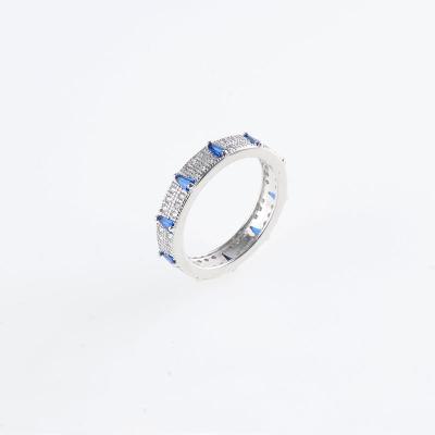 China CLASSIC high quality single rhodium plated 925 silver ring for sale