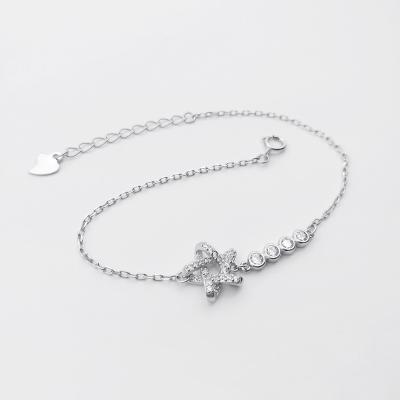 China Best Price Trendy Star Bracelet CZ Stone 925 Silver Jewelry Bracelet for sale