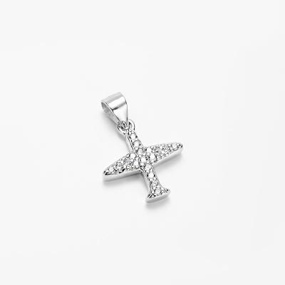 China Cute Custom Cute Airplane Design 925 Silver Pendant For Kid for sale