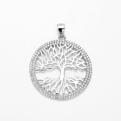 China JM Newcomer CLASSIC Shaft Of Life Trendy 925 Sterling Rhodium Silver Plata 925 Pendant Minimalist Plating for sale