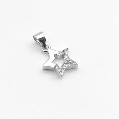 China Handmade Zircon Sterling Silver FASHIONABLE 925 Silver Pendant Best Price Party JM Star Shape Pendant for sale