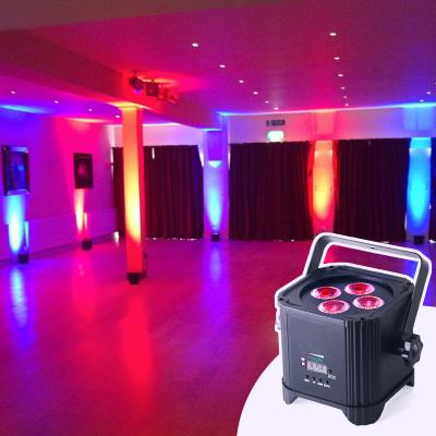 China Aluminum body heat dissipation USA store NewProfessional portable dmx light 4*18W DJ light led lights club LED wall outdoor flush seal for sale