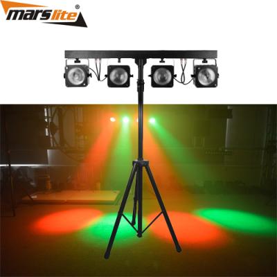 China Hot Sale Warehouse Marslite LED Lighting DJ Stage Light Led Cob 4 Par System For Stage Show for sale