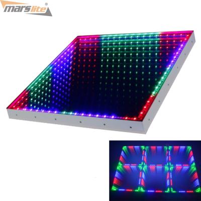 China Stage Economically Priced 3D Space Tunnel Effect LED Portable Colored Mirror Dance Floor For Sale for sale