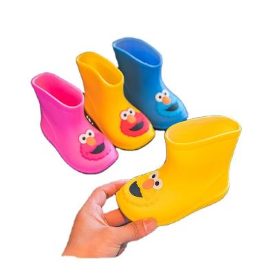 China Unisex Baby Rain Boots Water Shoes Children Non-slip And Velveteen Rain Shoes for sale