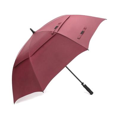 China High Quality Promotion Double Layer Golf Windproof Umbrella With Logo Printing for sale