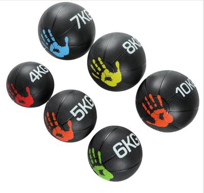 China Weightlifting Exercise Training Medical Ball 10kg Workout Weighted Soft Rubber Heavy Wall Ball Medicine Ball With Custom Logo for sale