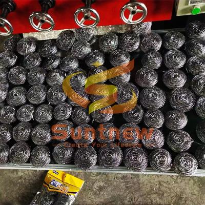 China Factory 0.13mm Automatic Steel Scrubber Making Machine Stainless Steel Scrubber Making Machine for sale