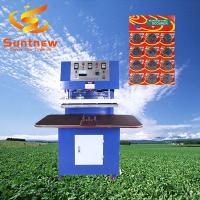 China Food Kitchen Scrubber Steel Blister Card Packing Machine for sale