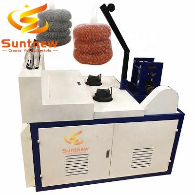 China Automatic Factory Dish Washing Scourer Making Machine Silver Mesh Scourer Making Machine for sale