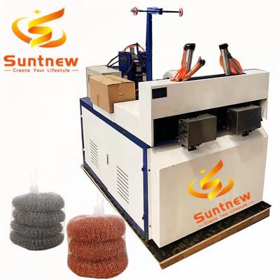 China Factory New Products Fully Automatic Mesh Scourer Making Machine for sale