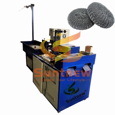 China Factory 0.7mm Galvanized Steel Wire Mesh Scourer Machine , Knitting Mesh Scourer Combine Machine for sale