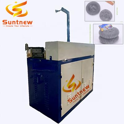 China Factory full automatic stainless steel mesh scourer machine mesh scrubber making machine for sale for sale