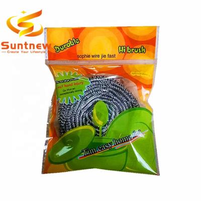 China Durable Custom Multi Purpose Cleaner Pot Scourer Stainless Steel 410/430 Wire Galvanized Steel Scourer for sale