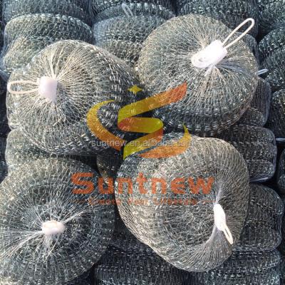 China Main 10 Factory Supply Viable Main Wire Galvanized Kitchen Scourer Mesh Scourer Mesh Ball for sale