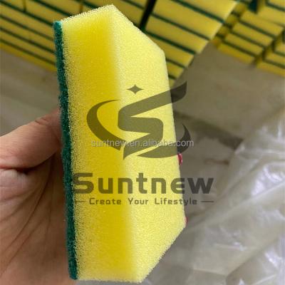 China Sustainable High Quality Customized Kitchen Scrubbing Pad Sponge Cleaning Srubber for sale