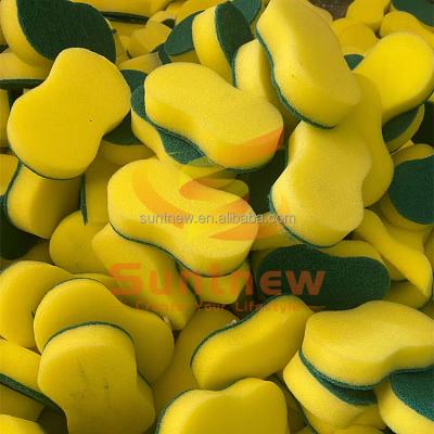 China Eco Friendly Sustainable Kitchen Dish Scrubber Pad Scrubber Cleaning Sponge for sale