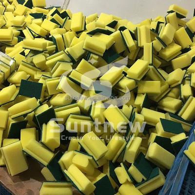 China Factory Pack 5pcs Sustainable Dish Polyester Scouring Pad Foam Cleaning Sponge for sale