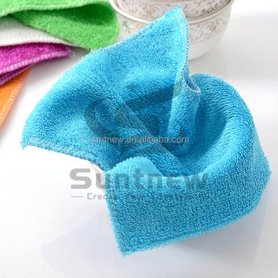 China Sustainable Super Quality Nonstick Oil Natural Bamboo Cleaning Dish Towel for sale