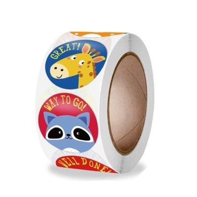 China paper & Cardboard Custom Printing Hot Stamping Roll Logo Sticker Self Adhesive Waterproof Sticker Label for sale