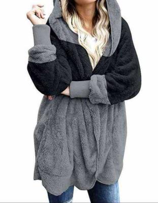 China European and American warm style Autumn And Winter Hooded Anti-wrinkle Cardigan for sale