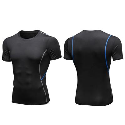 China Breathable Summer Round Neck Shorts Sleeve Basketball Training Running T Shirt For Men for sale