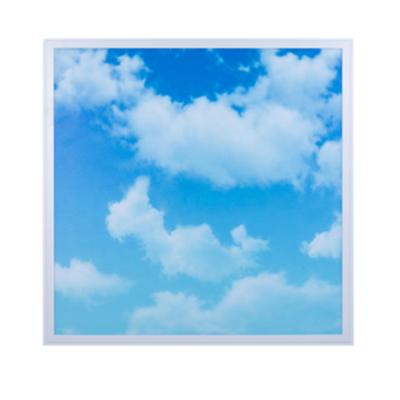 China Hotel factory price ultra thin blue sky 3D led ceiling panel light for sale