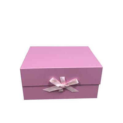 China Recycled Materials Custom Magnetic Boxes Print Color Logo With Ribbon For Apparel Packaging Box for sale