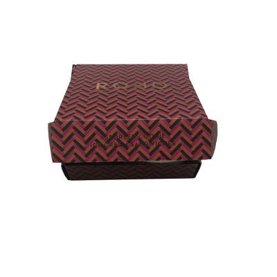 China Recycled Materials Design Luxury Corrugated Paper Box With Silver Stamping Logo Printing Packaging Hat Ad Box for sale