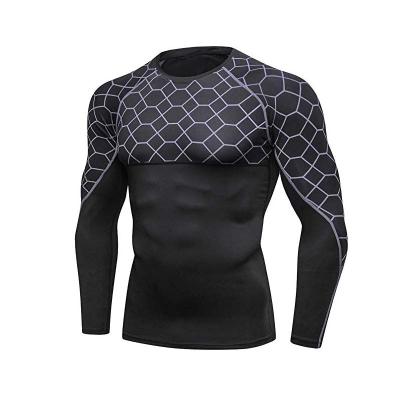 China Anti-UV Compression Sports Cool Dry Tops For Men Shirt Baselayer Gaiters Yoga Running for sale