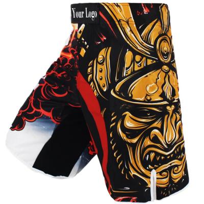 China Muttahida Majlis-e-Amal 100% Polyester Thai Boxing Fighting Muay Shorts Kick Boxing Shorts Boxing Sanda for sale