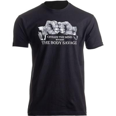 China Breathable civilized mind, make the body savage | BJJ Judo Brazilian Judo T-Shirt for sale