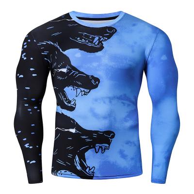 China Breathable Customize Men's Muttahida Majlis-e-Amal Rush Guard Compression Sleep Long No Grabbing Tight GI BJJ Base Layer Fitness Shirt for sale