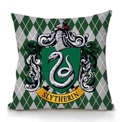 China Plain Personalized Print Harry Potter Fashion Slytherin Snake Cushion Cover Seat Pillow Case 18x18inch for sale