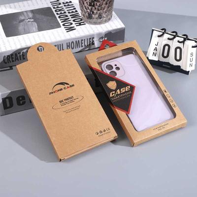 China Materials Carton Customized Recycled Cell Phone Case Accessories Packaging With Window Cell Phone Packing Box for sale