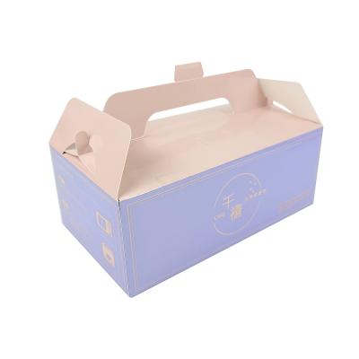 China Biodegradable Custom Printed Colorful Sweet Cake Box Dessert Packaging Case Cookie Box Packaging Cake for sale