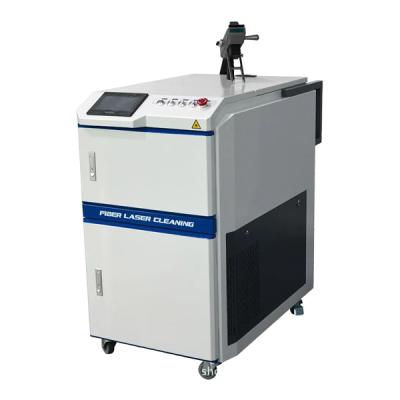 China Stainless Steel Laser Cleaning Surfaces Rust/Grease Rust Removal 500w 1000w Portable Laser Machine Fiber Laser Dirt Cleaning Machine for sale