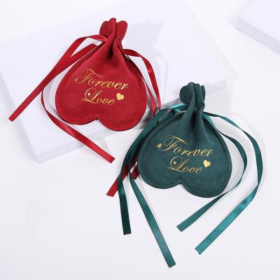 China New Jewelry Design Velvet Cosmetic Bags Small Pouch Bags Silver Ornament Drawstring Gift Bags Eco Friendly for sale