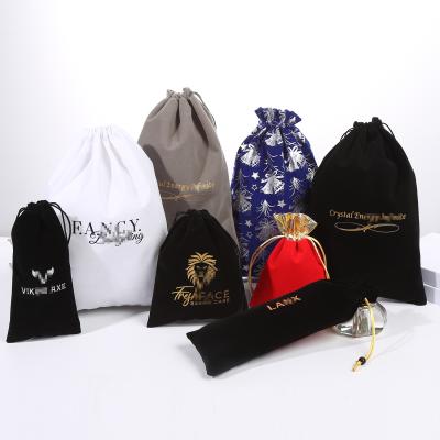 China Custom Jewelry Velvet Drawstring Bags Large Digital Products Packaging Jewelry Bags Packaging Extra Large Pouches Drawstring for sale