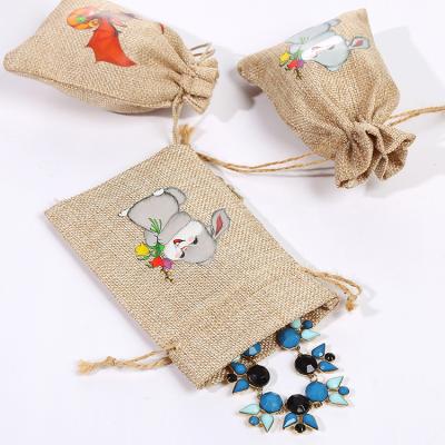 China Custom Jewelry Cloth Burlap Gift Bags Canvas Drawstring For Condoms Packaging Dust Drawstring Bags Luxury Gift Bags for sale