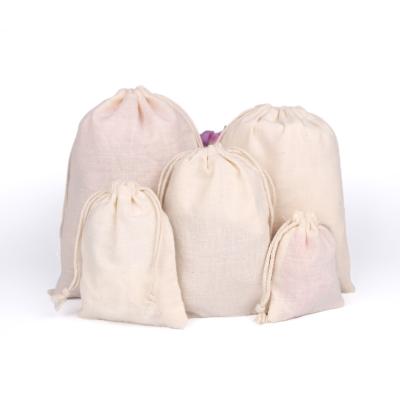 China Recyclable Drawstring Cotton Bags Eco Coffee Dust Bags Cotton Plain Soft Cotton Drawstring Bags Jewelry Packaging for sale