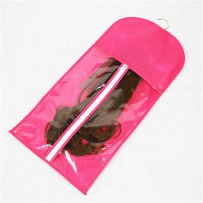 China Gift Hair Extension Salon Wig Storage PVC Black Stocking Custom Available Nonwoven Bag for sale