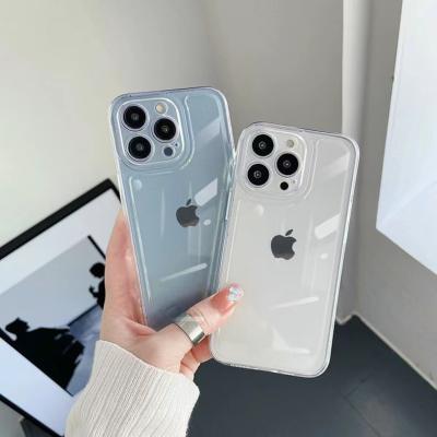 China Shockproof Antiman 14 pro max anti-drop clear phone case transparent tpu silicone soft shell for iPhone 12 13 pro max phone  accessories for sale