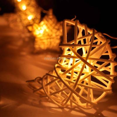 China Wholesale Home Decoration Factory Star Moon Rattan Fairy Lanterns Led String Lights /Home Decor Fairy Globe for sale